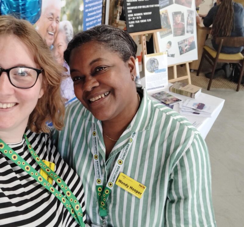 Wendy and Jenny at Age UK Dementia Information Day in Twickenham