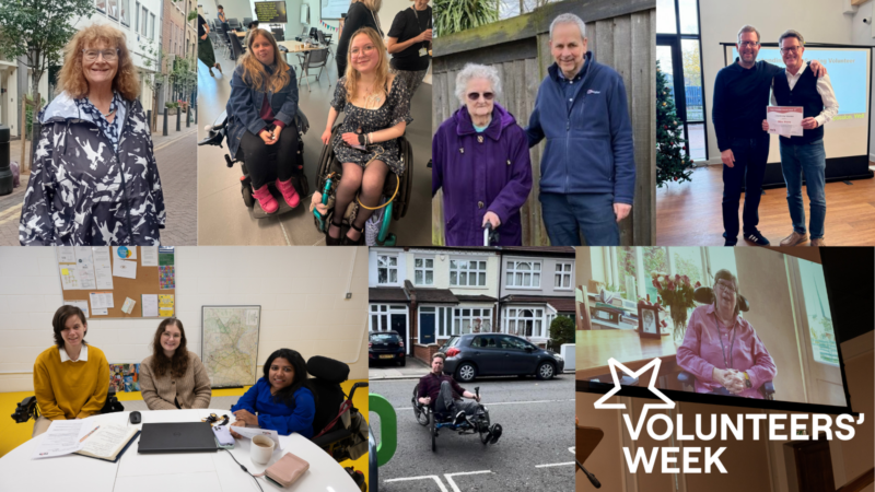 Collage of images of volunteers celebrating Volunteers Week